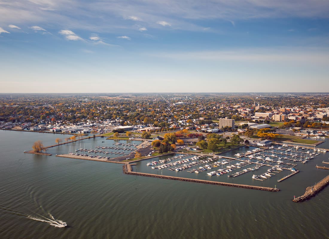 Sandusky, OH - Sandusky, OH From the Shoreline of the Bay in Lake Erie